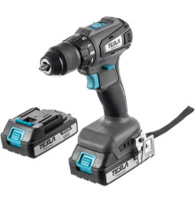 Дрель-шуруповерт Tesla TCD18BL 840369 с 2-мя АКБ, кейс