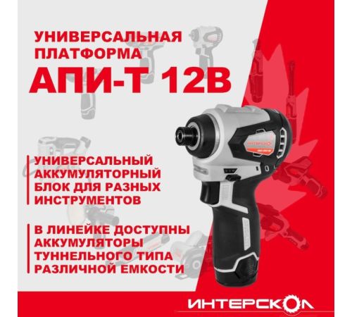Винтоверт Интерскол ШАУ-220/12ВЭ 803.2.2.70 с 2-мя АКБ, кейс
