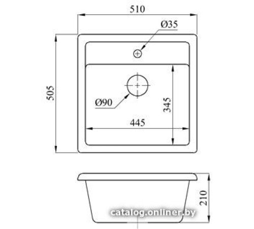 Кухонная мойка БелЭворс Rio олово, без сифона