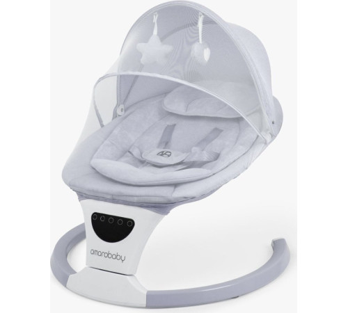 Детские шезлонги и качалки Amarobaby Teddy Swing AB24-22TED/11 серый
