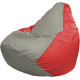 Кресло-мешок Flagman Груша Макси Г2.1-332 красный/серый