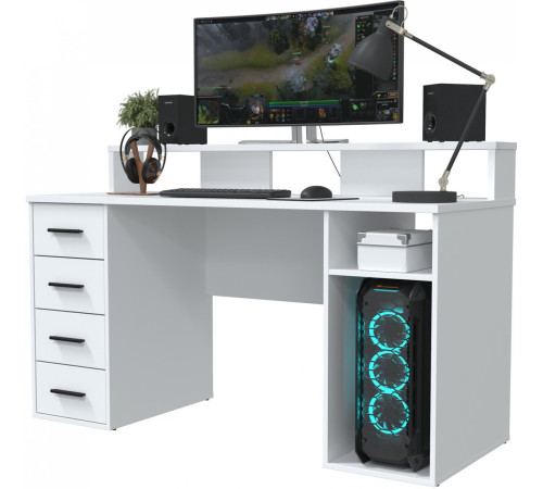 Стол Интерлиния Skill-08 белый/белый