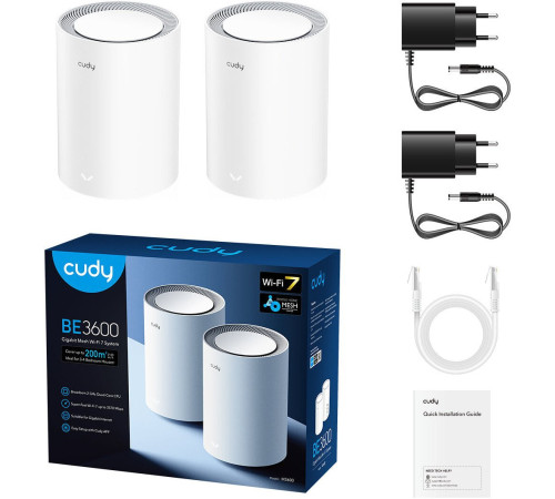 Wi-Fi система Cudy M3600 1.0 2-Pack
