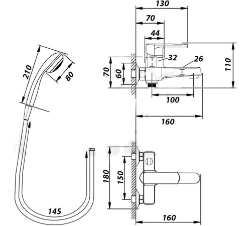 Смеситель Wisent WP30222
