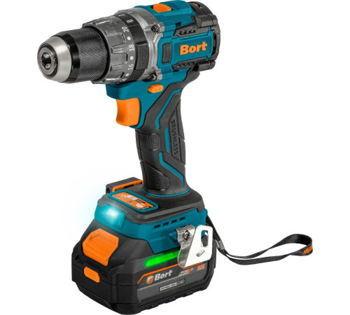 Ударная дрель-шуруповерт Bort BAB-21U 93414837 с 2-мя АКБ, кейс