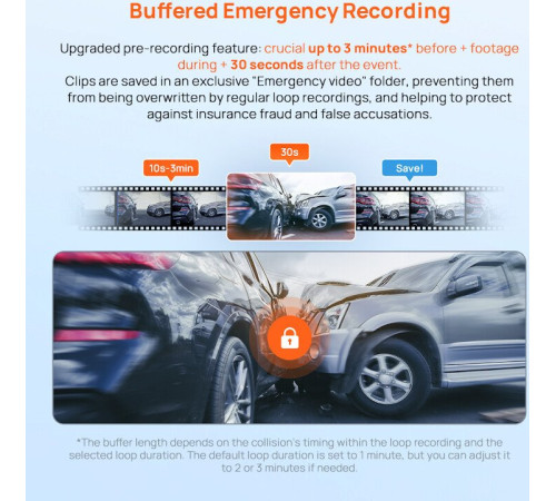 Видеорегистратор 70mai Dash Cam A410-1 международная версия