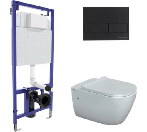 Унитаз подвесной Berges Wasserhaus Mascon Rimless + Toma Slim SO + Novum525 + L5 043217
