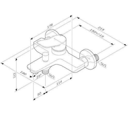 Смеситель AM.PM F88A10000 хром