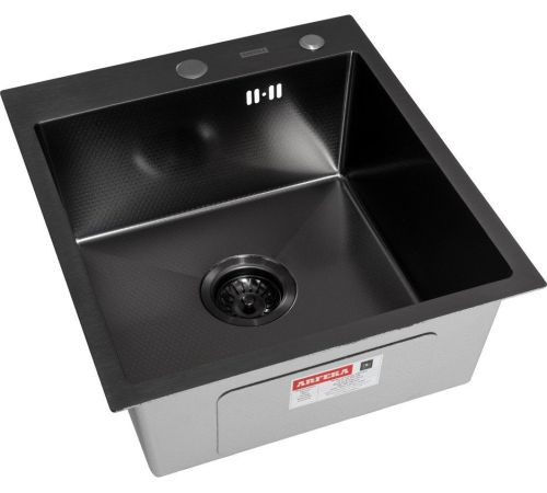 Кухонная мойка ARFEKA ECO AR 450*500 BLACK PVD NANO DECOR