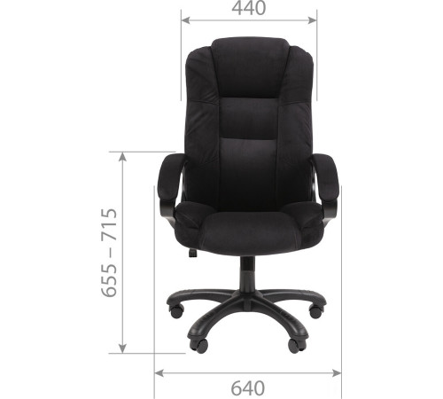 Офисное кресло CHAIRMAN 600 Home черный