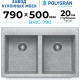 Кухонная мойка Polygran Brig 790 светло-серый