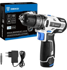 Дрель-шуруповерт Deko DKCD12V Snow White Set1 083-1106 с 1-им АКБ