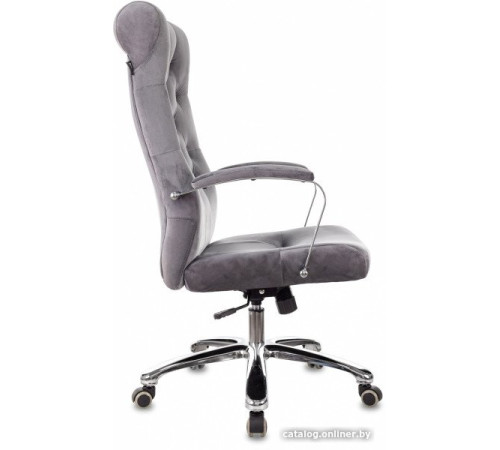 Офисное кресло Бюрократ T-9928SL Fabric серый Italia 26/крестовина металл хром