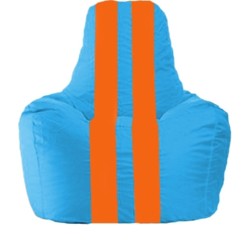 Кресло-мешок Flagman Спортинг С1.1-278 голубой/оранжевый