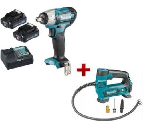 Makita TW141DWAEA1 гайковерт, компрессор, 2 АКБ, кейс