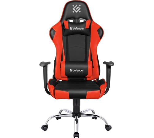 Кресло Defender Azgard черный/красный