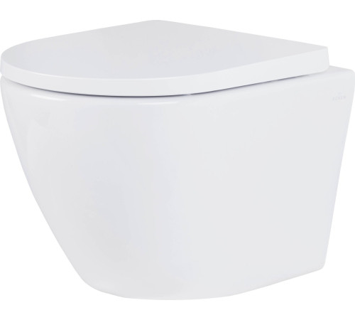 Унитаз подвесной Roxen Antares One Rimless 6 в 1 StounFix Dual Fresh 530326 кнопка: матовая