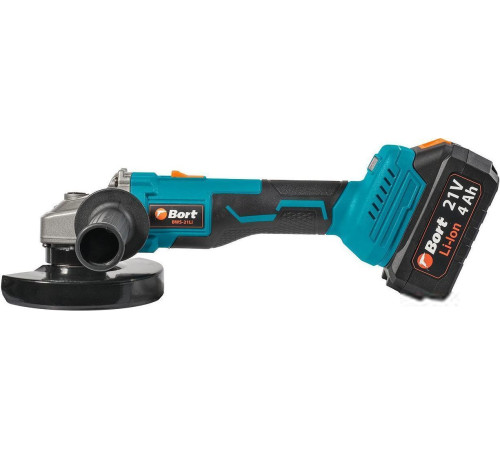 Угловая шлифмашина Bort BWS-21LI с 2-мя АКБ, кейс