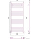 Полотенцесушитель Сунержа Модус 1200x500 00-0250-1250