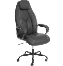 Офисное кресло TetChair Boss metalBL кожзам черный, 36-6