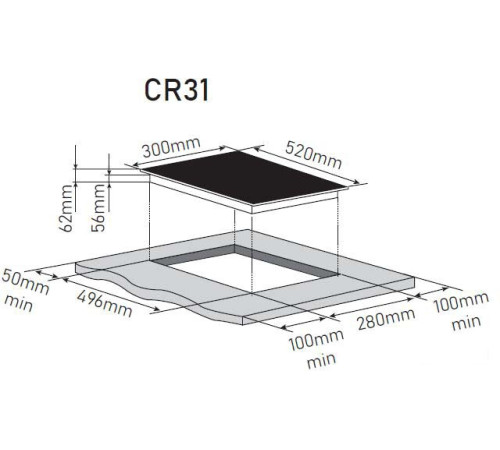Варочная панель ZorG CR31 black