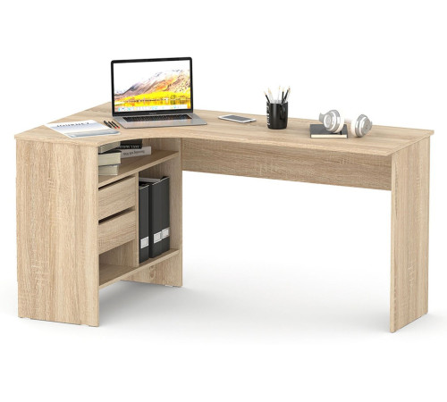 Стол Сокол СПМ-25 левый, дуб сонома