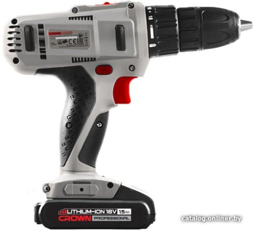 Дрель-шуруповерт Crown CT21056L-1.5 BMC с 2-мя АКБ, кейс