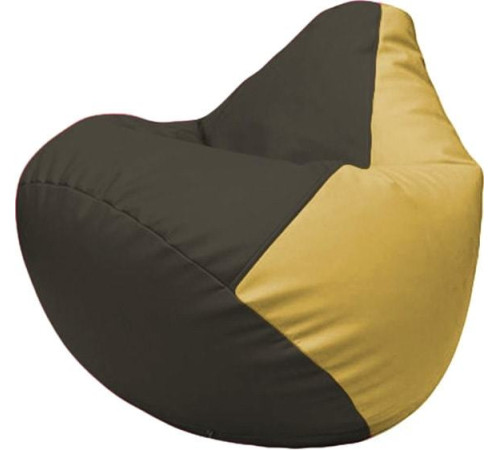 Кресло-мешок Flagman Груша Макси Г2.3-1608 черный/охра
