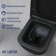 Унитаз подвесной Lauter Nuremberg 21811B + 21901001 черный, с кнопкой 219703F сатин