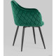 Стул с подлокотниками Stool Group Ника велюр, зеленый