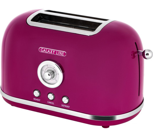 Тостер Galaxy Line GL2916 малиновый джем