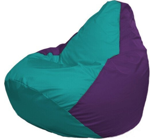 Кресло-мешок Flagman Груша Макси Г2.1-285 фиолетовый/бирюзовый