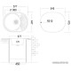 Кухонная мойка Ukinox FAD577.447-5K 1R с сифоном