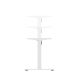 Стол с регулировкой высоты ErgoSmart Electric Desk Prime 1200х650х25 мм дуб натуральный/белый
