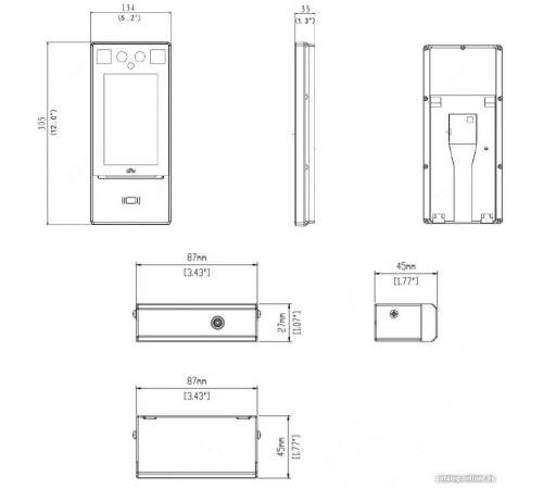Терминал распознавания лиц Uniview OET-213H