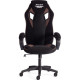 Игровое геймерское кресло TetChair Pilot флок/ткань черный/черный/коричневый