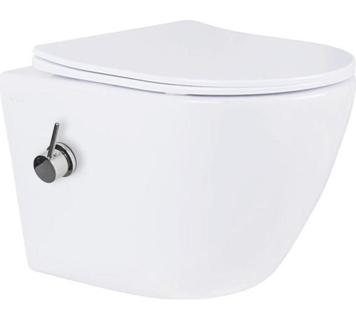 Унитаз подвесной Roxen Antares Bidet в комплекте с инсталляцией StounFix Dual Fresh 6 в 1 868648 кнопка: брашированное золото матовая