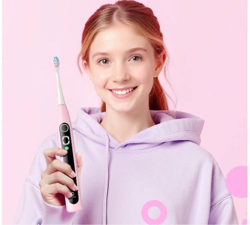 Электрическая зубная щетка Oclean X Kids розовый