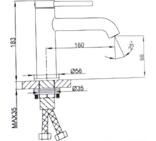 Смеситель Gappo G1006