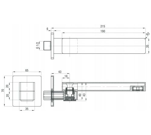 Излив Deante Cascada NAC 084K