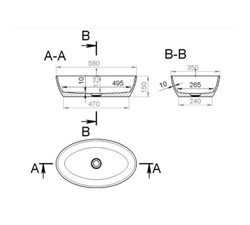 Умывальник Salini Alda 110621M