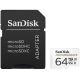 Карта памяти SanDisk High Endurance microSDXC SDSQQNR-064G-GN6IA 64GB с адаптером