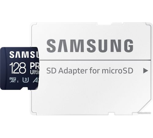Карта памяти Samsung PRO Ultimate microSDXC 128GB с адаптером