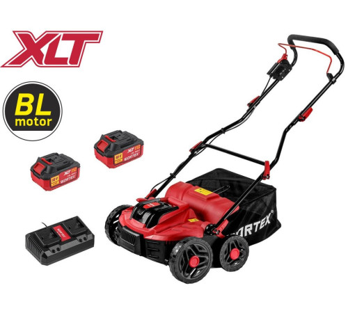 Скарификатор-аэратор Wortex CAE 3736 ALL1 XLT Set 1334877 с 2-мя АКБ