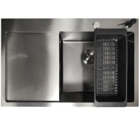 Кухонная мойка Stellar Decor S6550NB-R-D нано черный