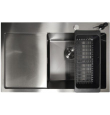 Кухонная мойка Stellar Decor S6550NB-R-D нано черный