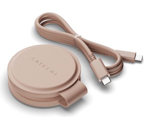 Беспроводное зарядное Satechi OntheGo 2-in-1 Charger ST-QTG21R розовый