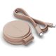 Беспроводное зарядное Satechi OntheGo 2-in-1 Charger ST-QTG21R розовый