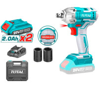 Гайковерт Total TIWLI2038 с 2-мя АКБ, кейс