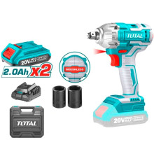 Гайковерт Total TIWLI2038 с 2-мя АКБ, кейс